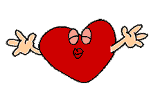 Gif animé coeur smack